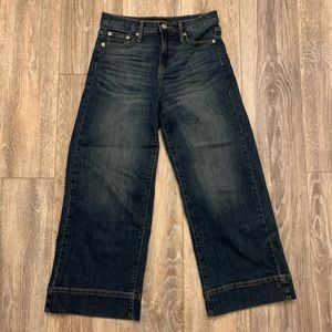 Banana Republic High Rise Wide Leg Cropped Jeans